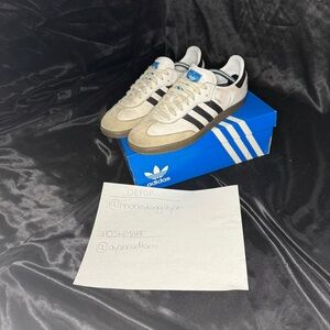 Adidas Samba White/Black Size 10